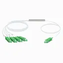 Сплиттер PLC, 1x4, гильза, кабель 0,9мм 1,5м G.657 SC(APC)