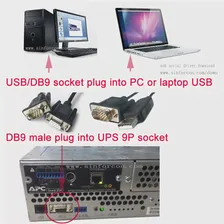 🛍 DB9F, от RS232 до DB9M, стандартный кабель для ПК, совместимый кабель APC 940 0024C