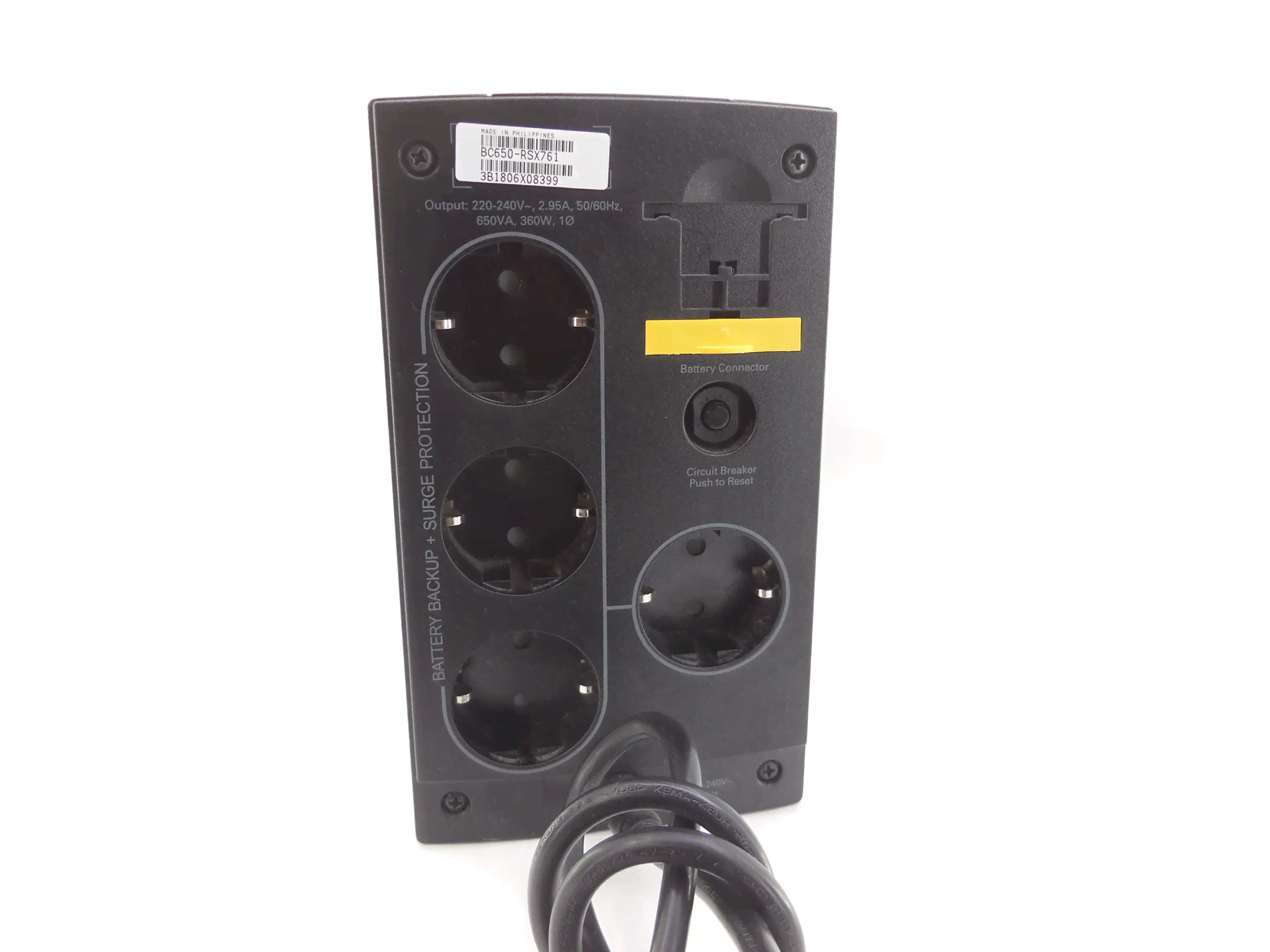 Резервный ИБП APC by Schneider Electric Back-UPS BC650-RSX761