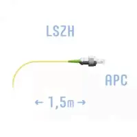 Пигтейл оптический FC/APC, SM G652D, 0.9mm, LSZH, 1.5M