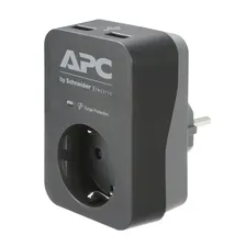Сетевой фильтр APC by Schneider Electric Essential SurgeArrest Чёрный, PME1WU2B-RS